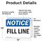 Signmission Fill Line, 14 in W x Rectangle, Vinyl Decal OS-2PACK-NS-D-1014-L-12501 - alternate 5
